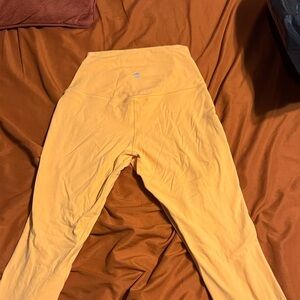 Lululemon Athletica Yellow Leggings